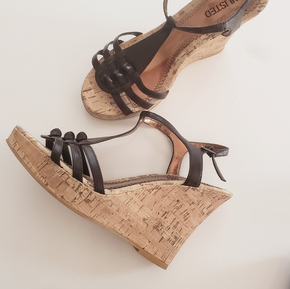 Unlisted Cork Wedge Sandals - Picture 1 of 15